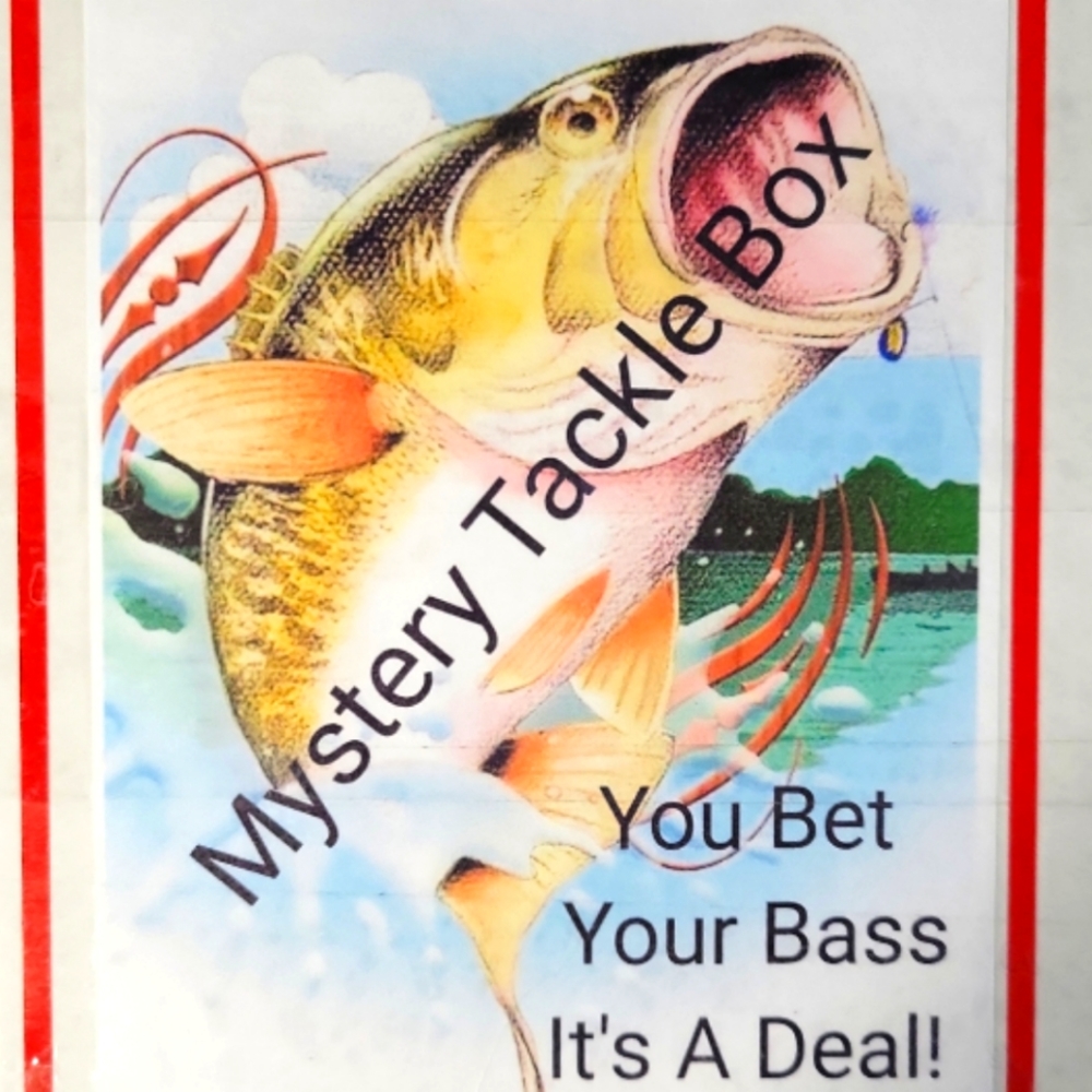1 Mystery Tackle Box New Fishing Lures Hooks Worms Spinners Spoons Baits